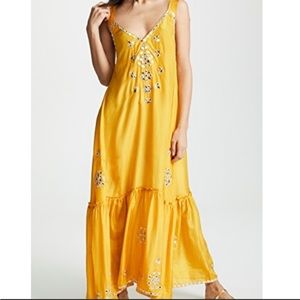 Juliet Dunn Silk Maxi Dress O/S